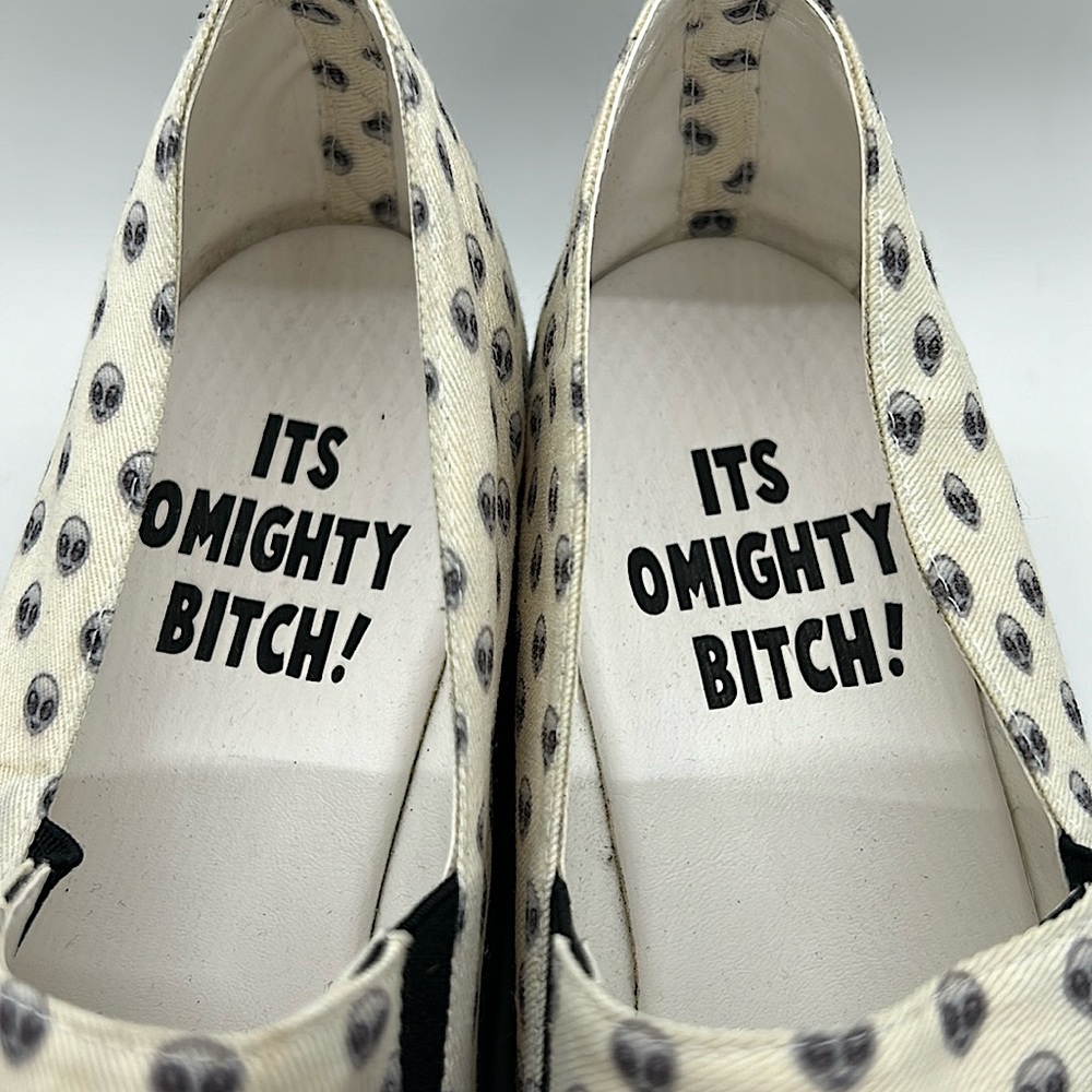 Omighty Cream Alien Platform Heels Shoes **Size 39/US Size 9** 👽👽 - Picture 4 of 9
